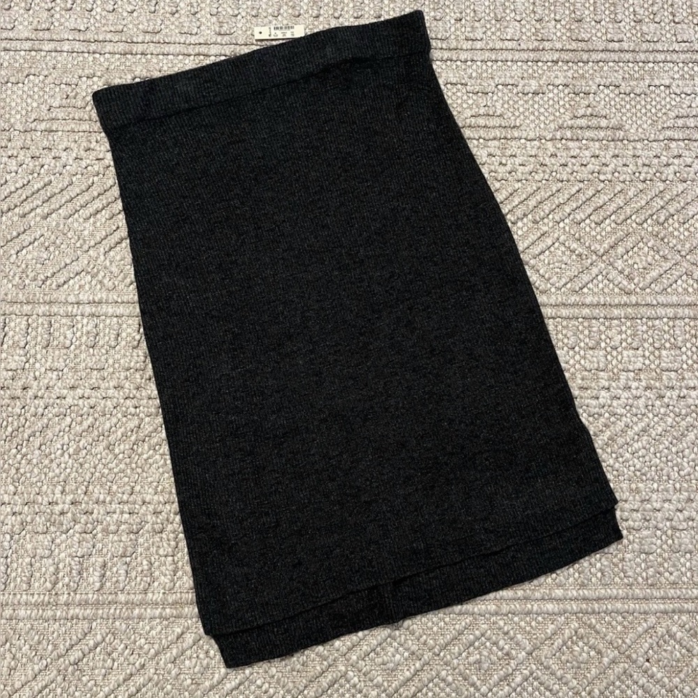 NEW Madewell Rowhouse Sweater Ribbed Skirt